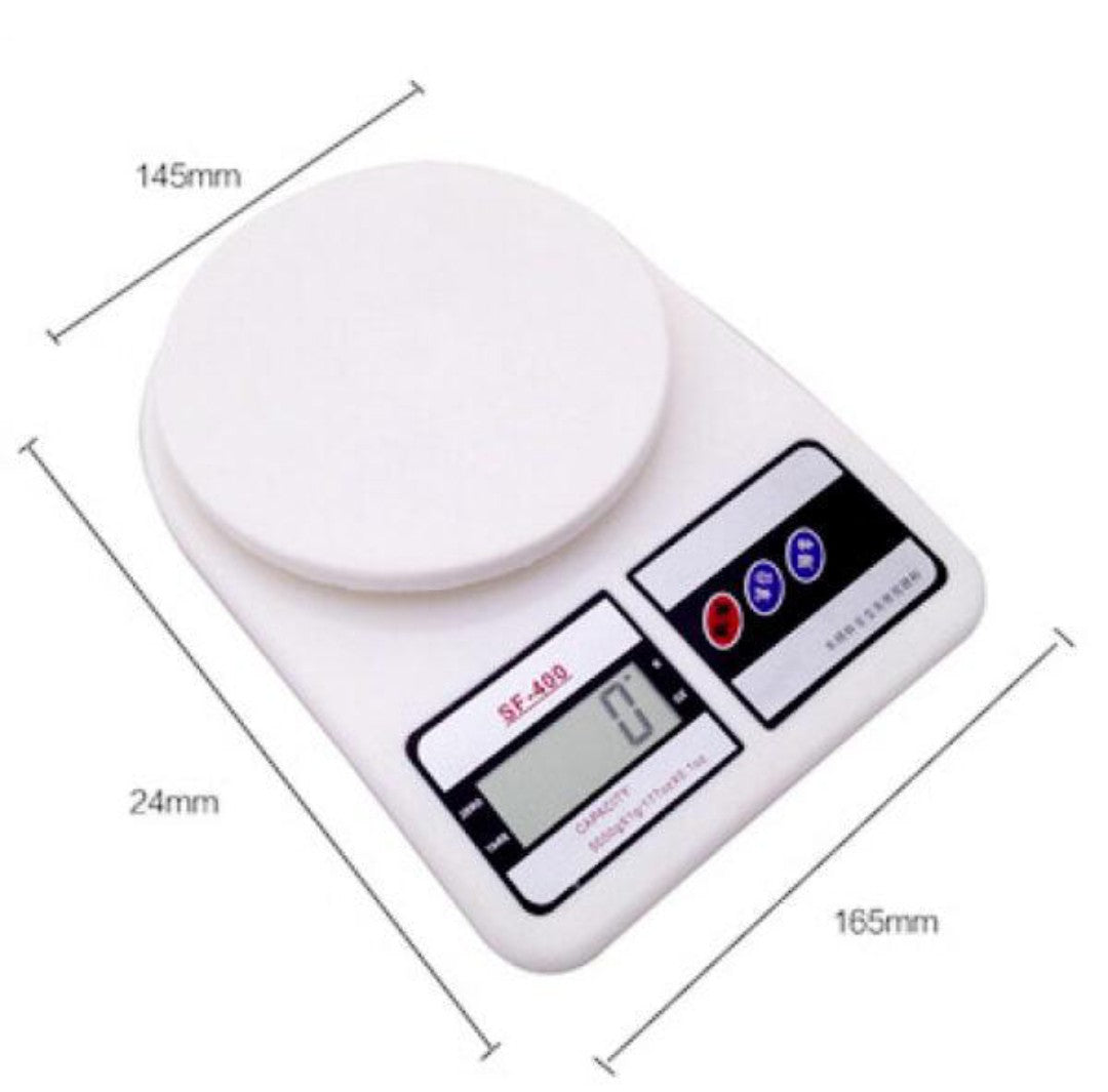 SF-400 Digital Kitchen Scale 10kg x 1g LCD Electronic Weighing Scale