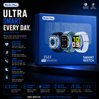 7-in-1 Ultra Smart Watch with 7 Interchangeable Straps – Bluetooth Calling & Fitness Tracker