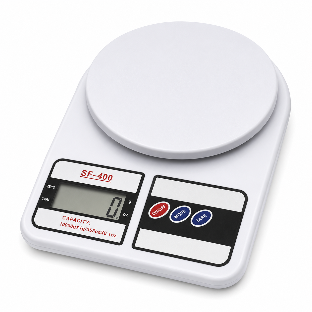 SF-400 Digital Kitchen Scale 10kg x 1g LCD Electronic Weighing Scale