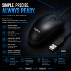 Logitech M60 Wired USB Optical Mouse