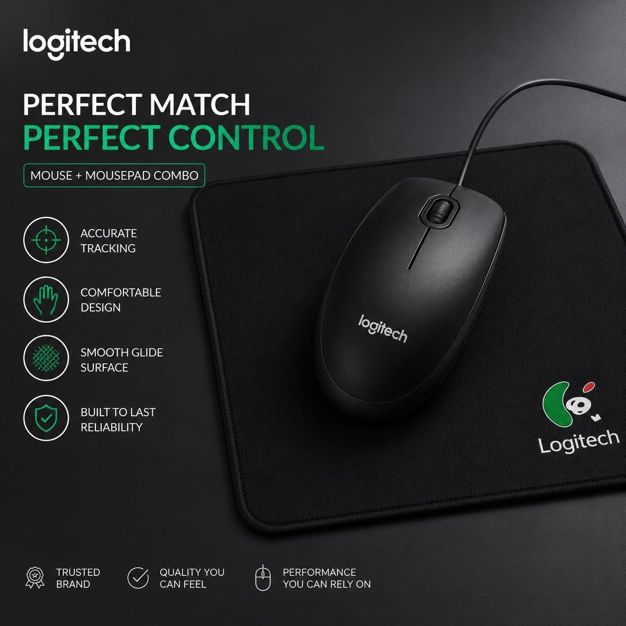 Crazy Deal – Logitech Mouse & Mouse Pad Combo