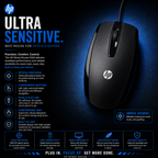 HP X500 Wired USB Optical Mouse